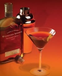5 Point Woodford Manhattan created by Eric Dentinger of Jack's Lounge, Louisville, Kentucky