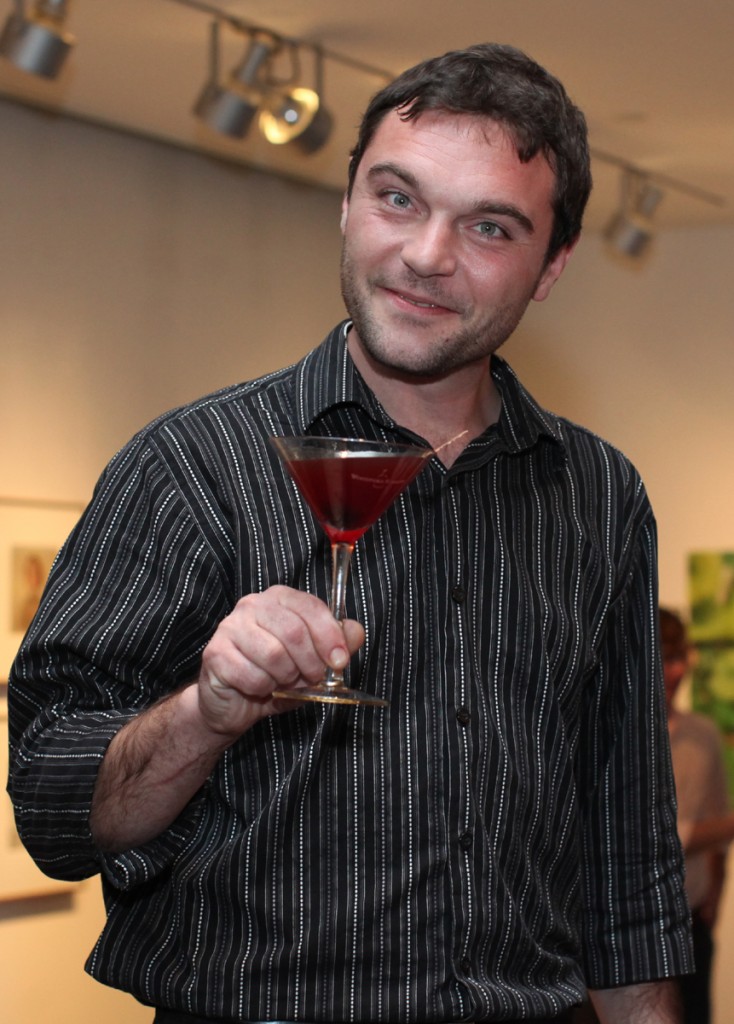 Jeromy Edwards with his winning Cider Manhattan