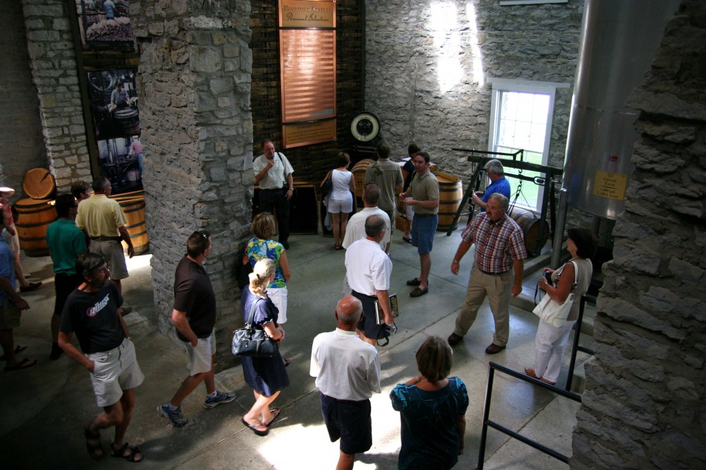 A Group hosted by The Bourbon Review Magazine tours Woodford Reserve in Versailles, Kentucky PHOTO BY: Sarah Resnick