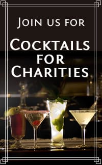 Join us for Cocktails for Charities