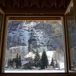 Snow Winter scene window