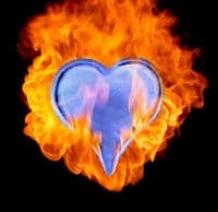 Fire and Ice Heart