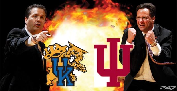 UK Wildcasts vs. IU Hoosiers John Calipari and Tom Crean 