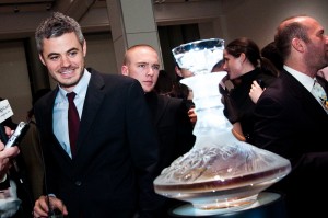 The Macallan 64 year old extremely rare Scotch in a Lalique crystal decanter being auctioned at Sotheby's
