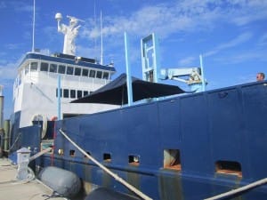 The research vessel that aged the Jefferson's Ocean-Aged Bourbon