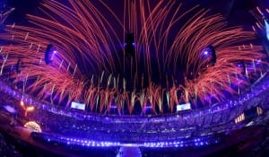 London Olympics Stadium Closing Ceremony Fireworks