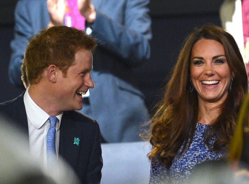 Prince Harry and Kate Middleton at London Olympics Closing Ceremony 2012