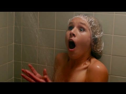 Kristen Bell shower scene Hit and Run