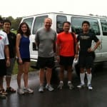 The "Running Four the Roses" Team of Four Roses including CEO Hideki Horiguchi "Hide", Brent Elliott, Kenta, CFO Toshi and friends at Bourbon Chase 2012