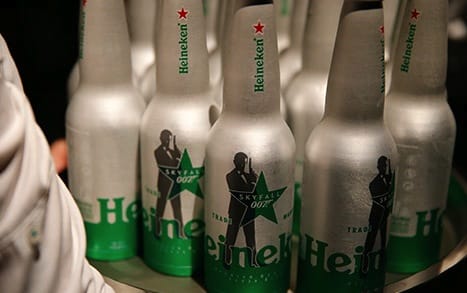 Heineken James Bond Skyfall themed Beer Bottles