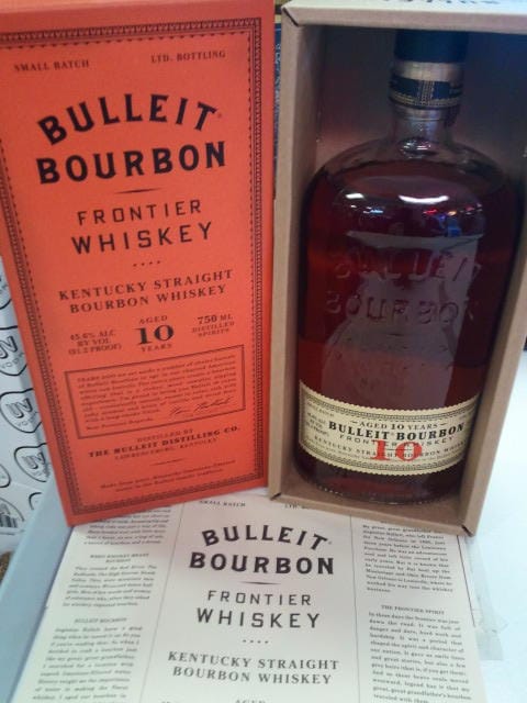 Bulleit Bourbon 10 Box and Bottle 