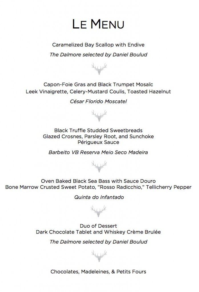 Daniel Boulud Restaurant Menu