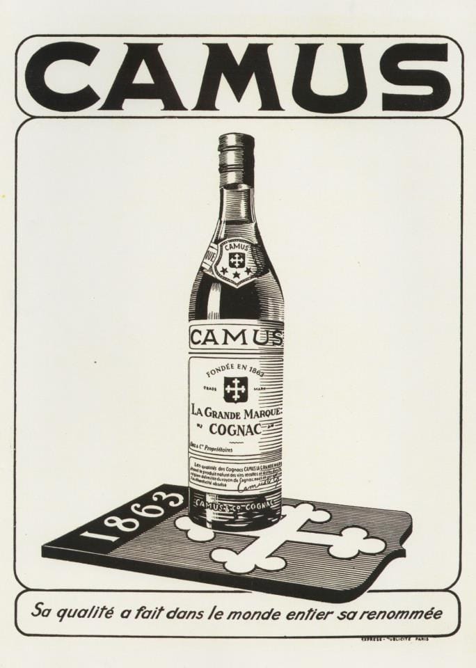 Vintage French Poster of Camus Cognac 