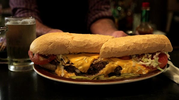 Burger at Bozo Restaurant, Metairie