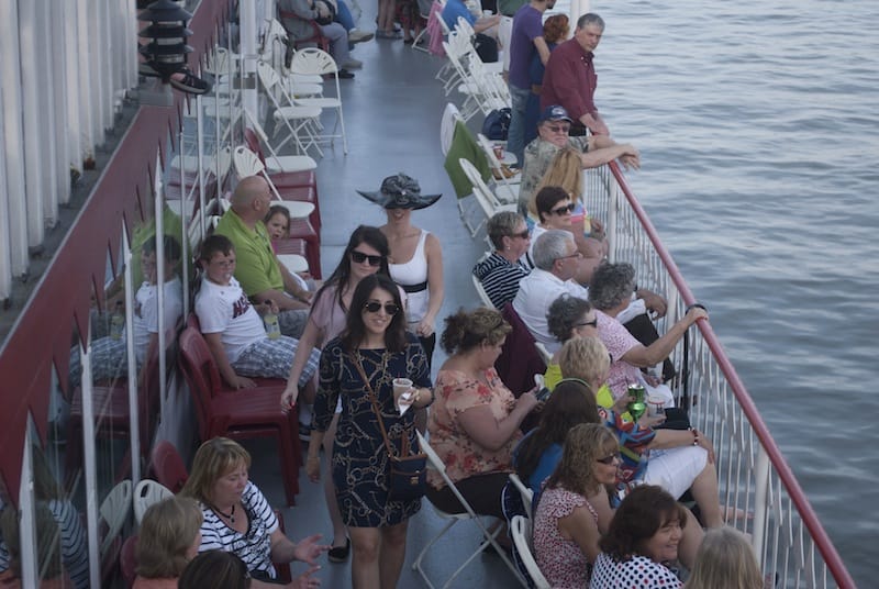 Guests enjoyed Four Roses Bourbon aboard the Belle of Cincinnati and Belle of Louisville Steamboats