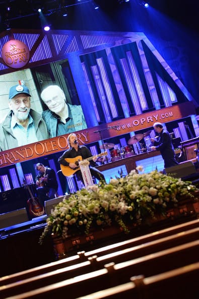 Travis Tritt performs at George Jones Funeral Service Grand Ole Opry 