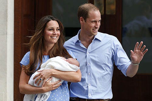 Prince William and Duchess Kate  with Royal Baby "Prince George Alexander Louis"