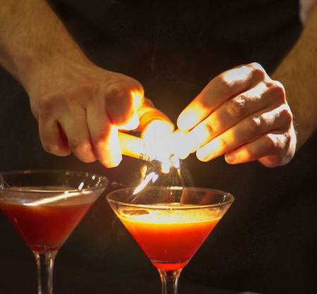 Cocktails fire
