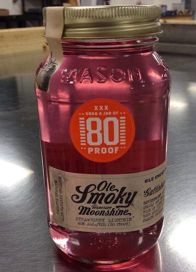 Ole Smoky 80 proof flavored moonshine
