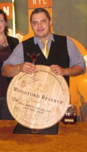Woodford Reserve Bourbon and Esquire Magazine Crown Marcelo Nascimento Master of Manhattan Winner 2011