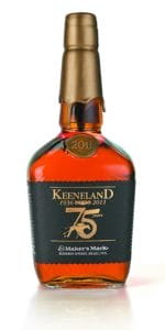 Keeneland Makers Mark Bourbon Bottle 75 Limited Edition