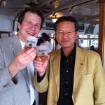 Hideki Horiguchi President/CEO of Four Roses Bourbon with BourbonBlog.com’s Tom Fischer