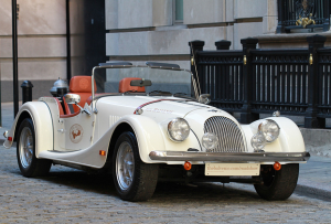 The hand-made Morgan car which traveled the USA during The Balvenie Roadshow 2011