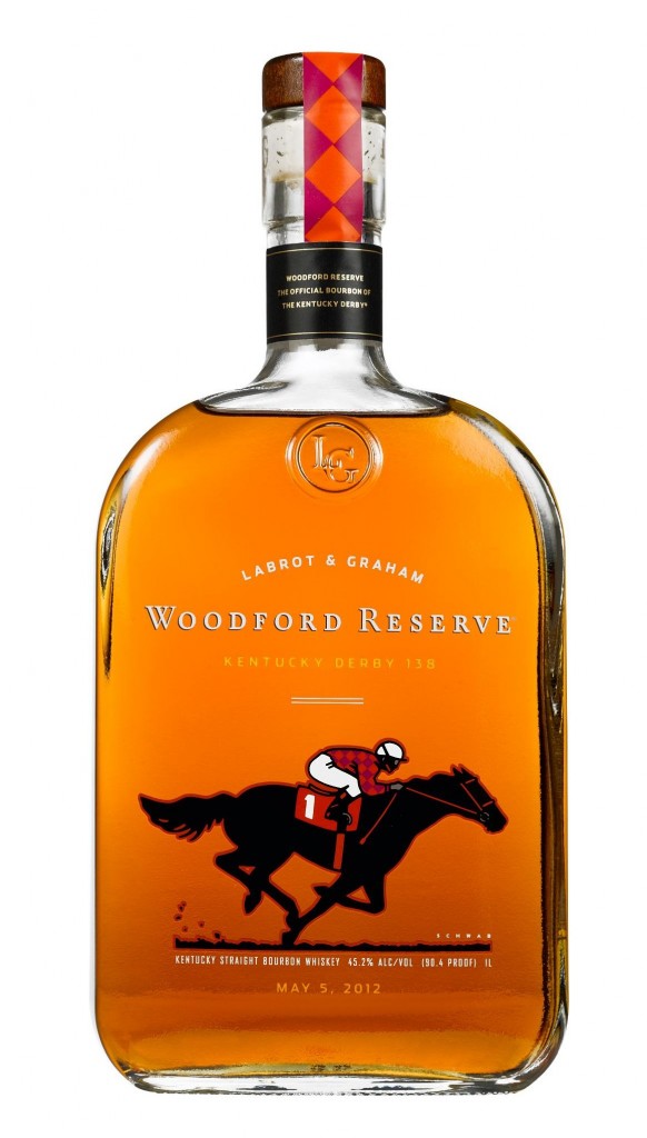 2012 Kentucky Derby 138 Woodford Reserve Bottle by artist Michael Schwab