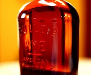 Bulleit Rye Whiskey Bottle