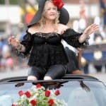Cyndi Lauper was the Grand Marshal for the Pegasus Parade during Kentucky Derby 138, 2012