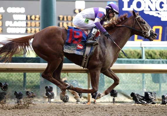 I'll Have Another, #19 with Jockey Mario Gutierrez wins Kentucky Derby 138 