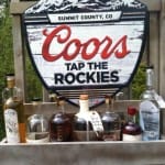 Breckenridge Distillery’s outhouse racer was built with it’s own branded bar featuring Breckenridge spirits and a Coors Beer sign