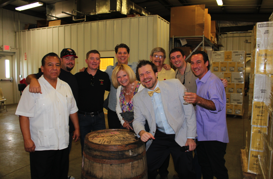 Friends from California , Seven Grand of LA and Four Roses Bourbon 