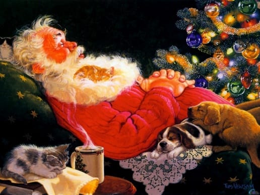 Santa Claus Sleeping