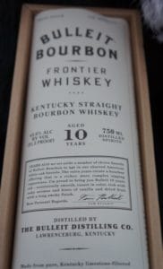Bulleit 10 Bourbon Label Box