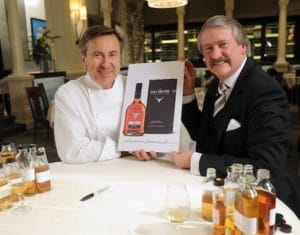 Chef Daniel Boulud and Richard Paterson during the process of selecting whiskies to be blended to create The Dalmore Selected by Daniel Boulud