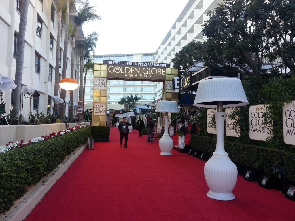 Golden Globe awards red carpet