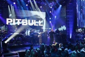 Pitbull Performs at Dick Clark's New Years Rockin Eve