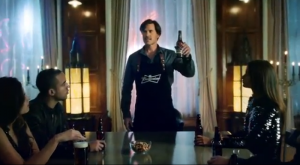 Toasting the Coronation of Budweiser_Black Crown Beer in the Commercial