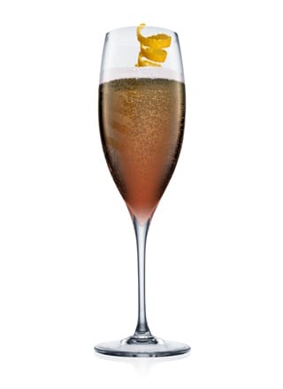 Valentine's Day Champagne Cocktail