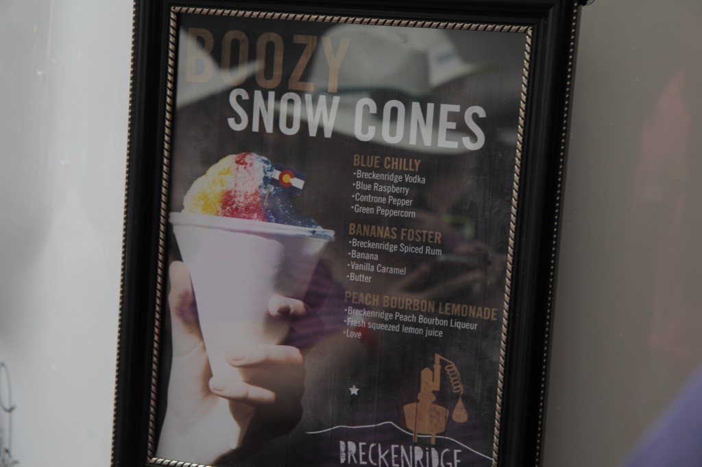 Boozy Snow Cones