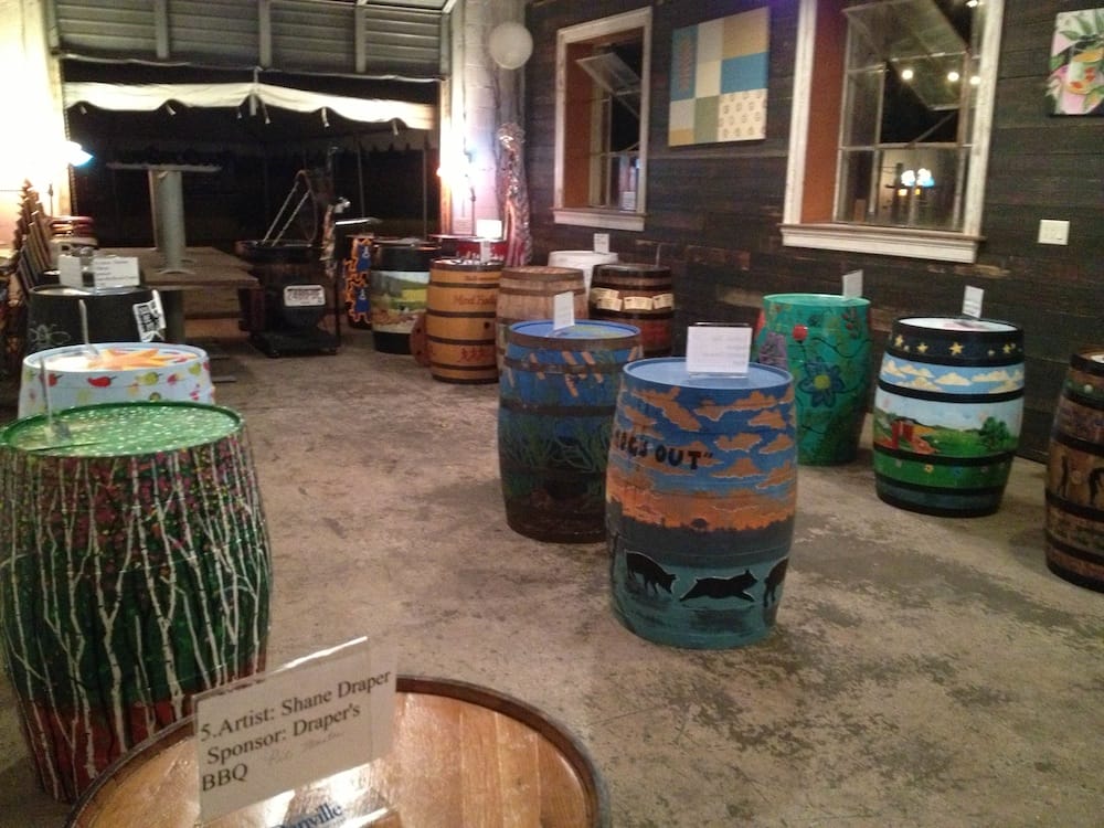 painted barrel
