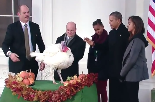 President Obama Pardons Turkey for Thanksgiving