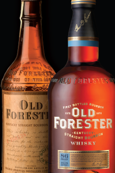 Antique Old Forester Bottle