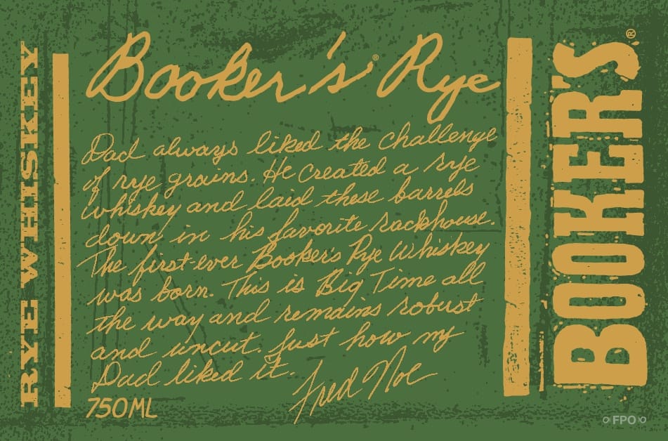 Booker's Rye Whiskey