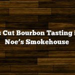 Devil’s Cut Bourbon Tasting in Fred Noe’s Smokehouse