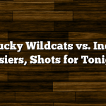 Kentucky Wildcats vs. Indiana Hoosiers, Shots for Tonight!