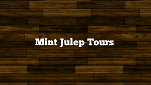 Mint Julep Tours
