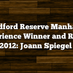Woodford Reserve Manhattan Experience Winner and Recipe 2012: Joann Spiegel