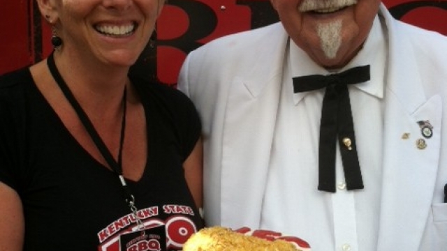 Colonel Sanders Birthday Party Cake with Twisted Sifter, Danville